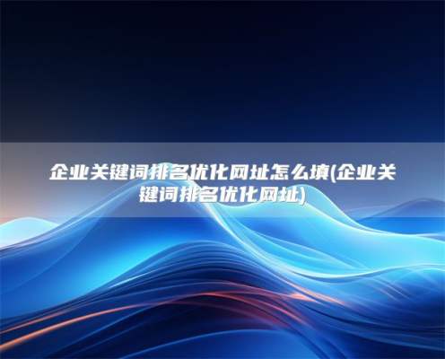 企业关键词排名优化网址怎么填(企业关键词排名优化网址)