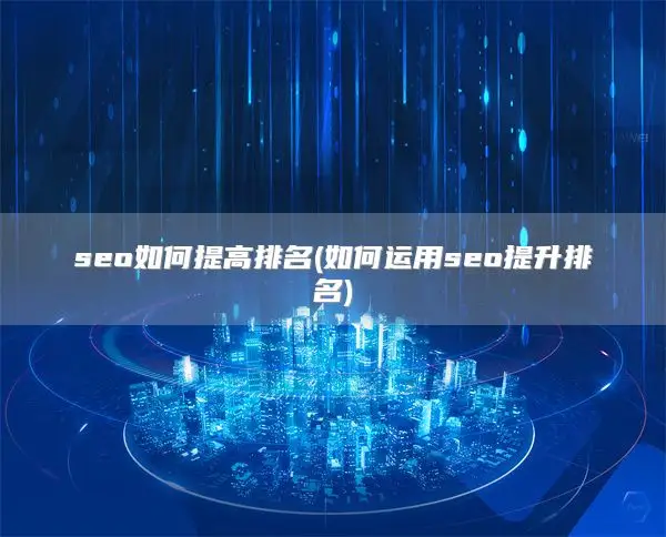 seo如何提高排名(如何运用seo提升排名)