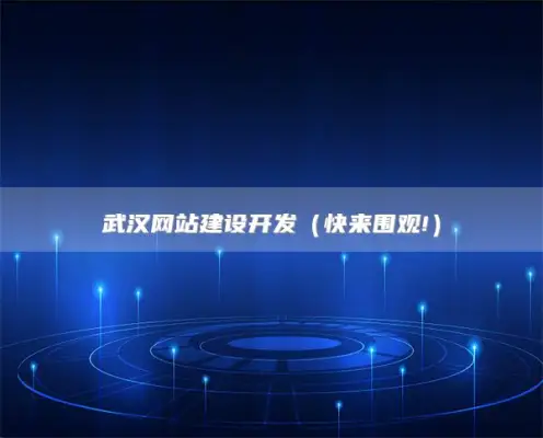 武汉网站建设开发，武汉专业SEO建站公司排名