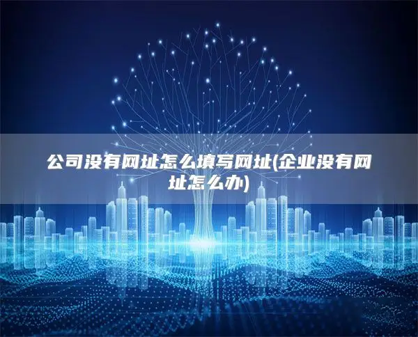 公司没有网址怎么填写网址(企业没有网址怎么办)