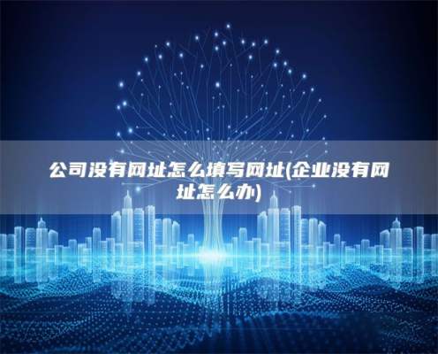 公司没有网址怎么填写网址(企业没有网址怎么办)