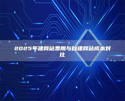2025年建网站费用与自建网站成本对比