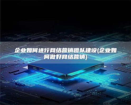 企业如何进行网络营销团队建设(企业如何做好网络营销)