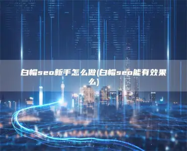 白帽seo新手怎么做(白帽seo能有效果么)